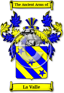 La Valle Family Crest Download (jpg) Legacy Series - 150 DPI